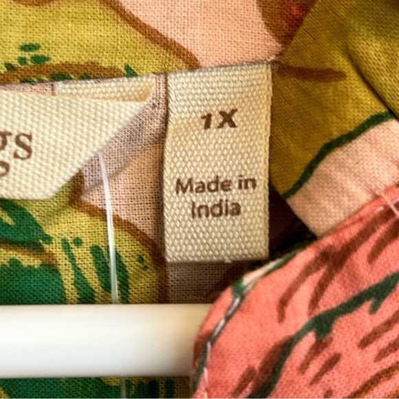 NWT Soft Surroundings Bellicia Embroidered Floral Midi Dress Sz IX 20W Spring - Picture 8 of 16